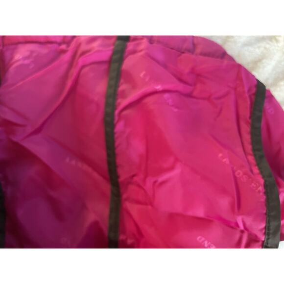 Lands End Down Puffer Vest Women's XS (2-4) Full Zip Outdoor Hiking Camping PINK - Picture 6 of 6